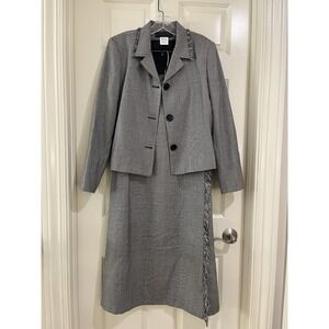 harve benard women 100% wool 2- piece skirt suits size 12